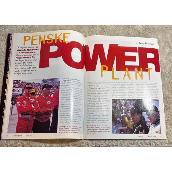 Beckett Racing Magazine 1994 October Issue #2 Ernie Irvin Nascar Charlotte - Picture 6 of 7
